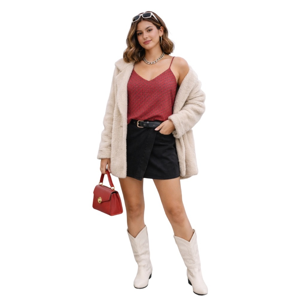 NWT J.Crew Printed Red Cami Tank Top | Size 2